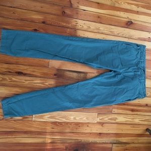 J Crew Sun Faded Blue-Green Pants